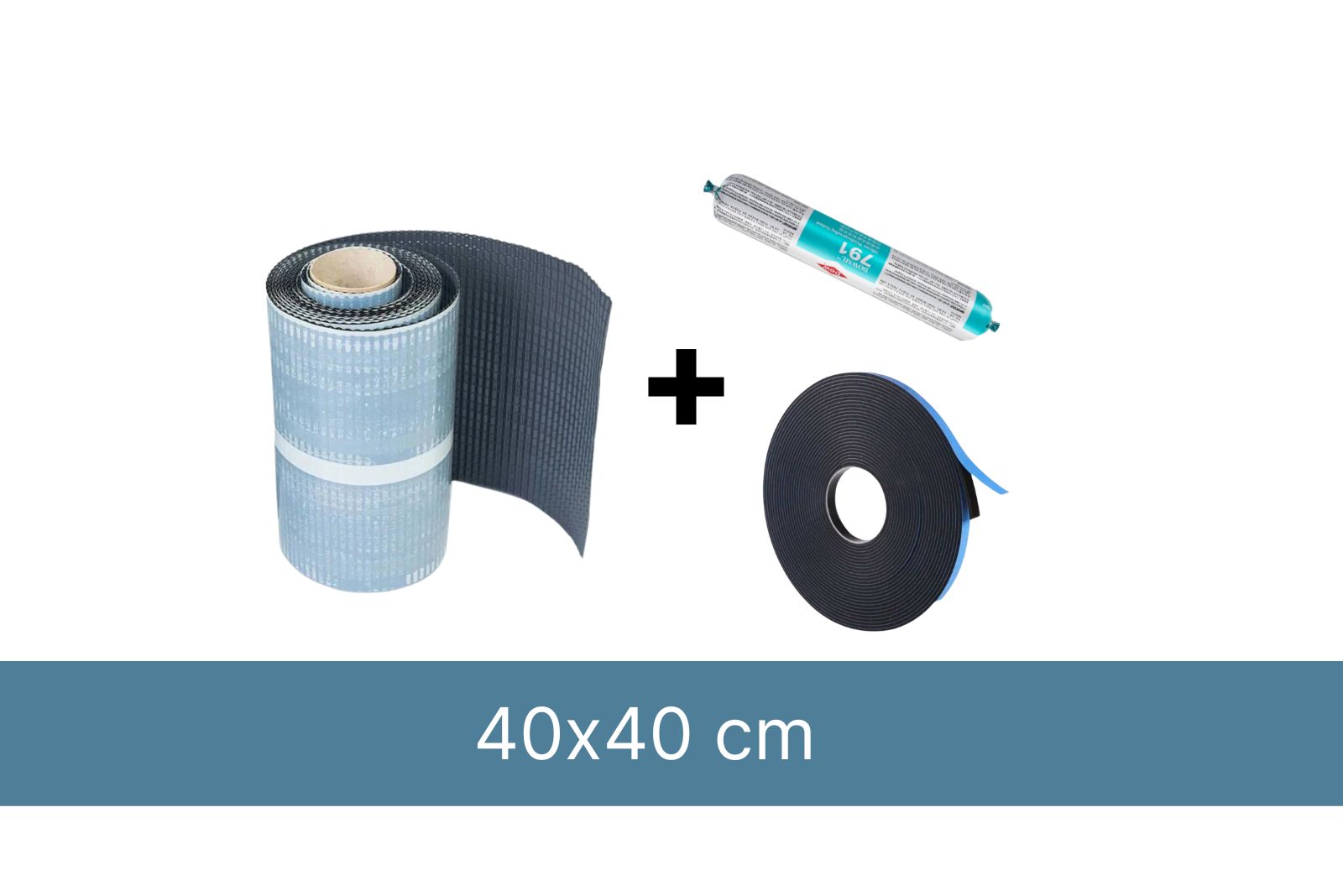 monteringssats-för-1-x-taklucka-med-lutande-tak-40-x-40-cm-för-tegeltak-produktbild